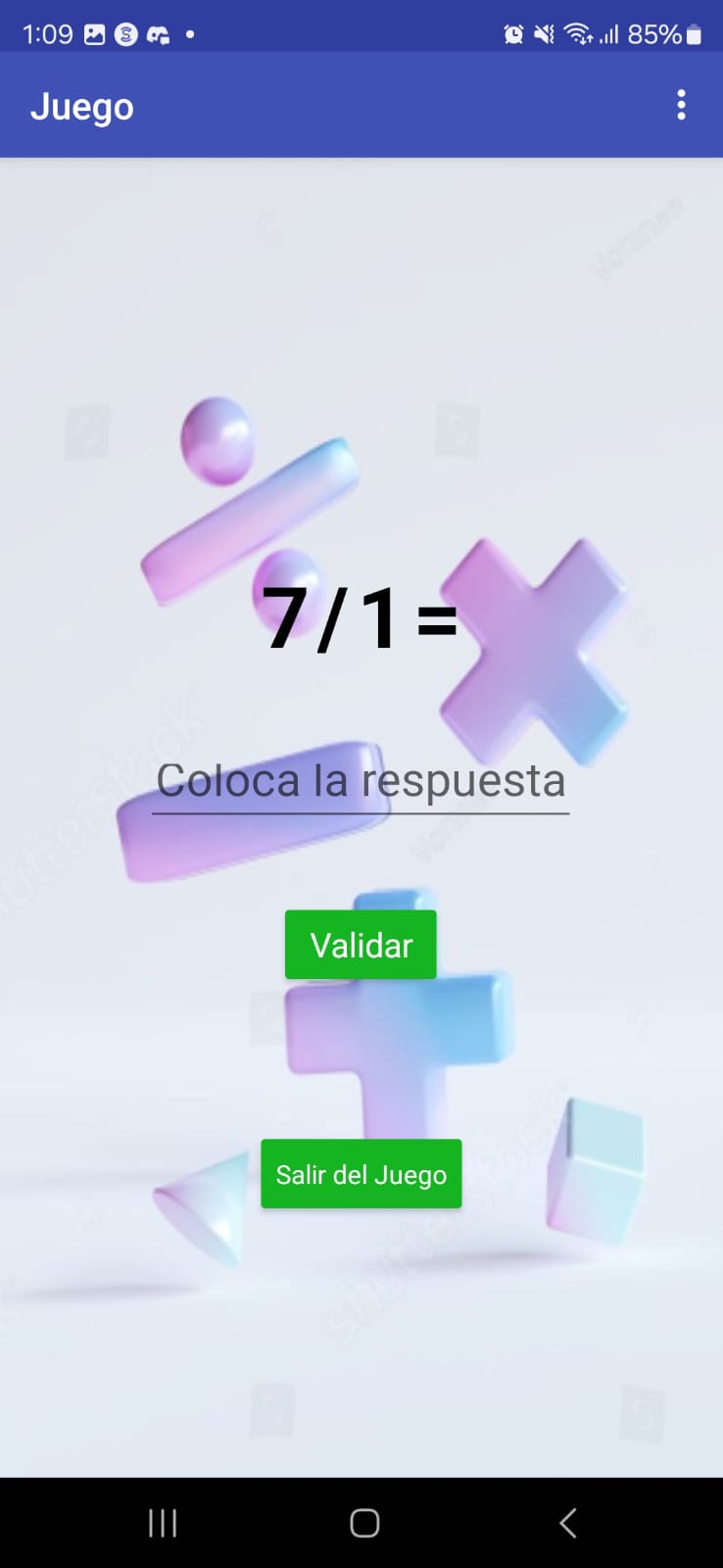 Pantalla Juego